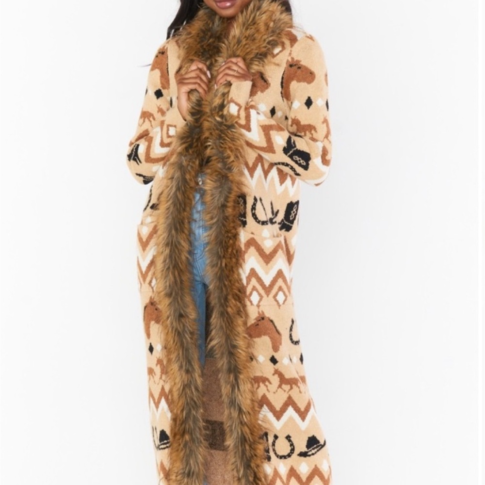 Show me your mumu‎ babushka sweater long cardigan